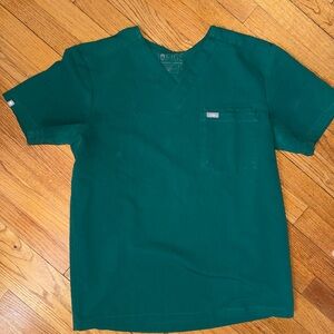 FIGS Teal Green V-Neck Medical Scrub Top